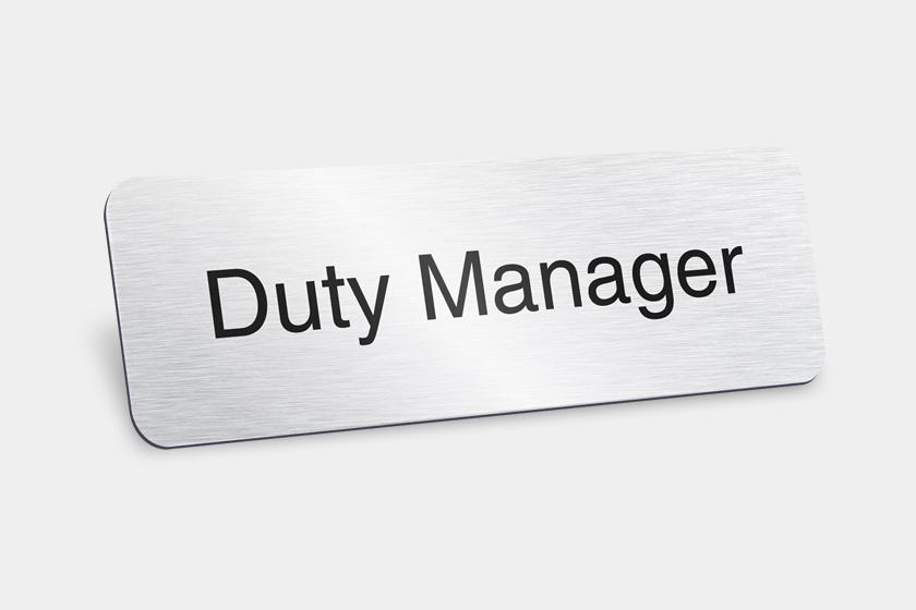 Duty Manager Badges (Pack of 5) – MelubaBadges